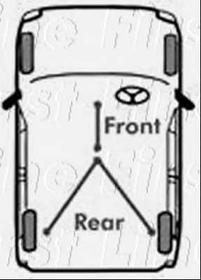 Трос, стояночная тормозная система FIRST LINE FKB1927