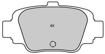 Комплект тормозных колодок, дисковый тормоз FREMAX FBP-1815