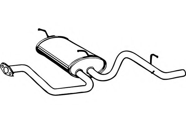 Глушитель выхлопных газов конечный FENNO P1953