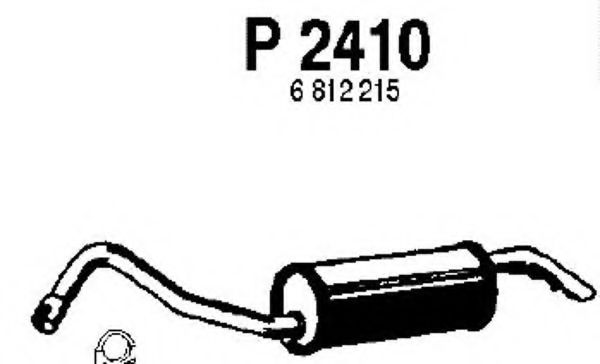 Глушитель выхлопных газов конечный FENNO P2410