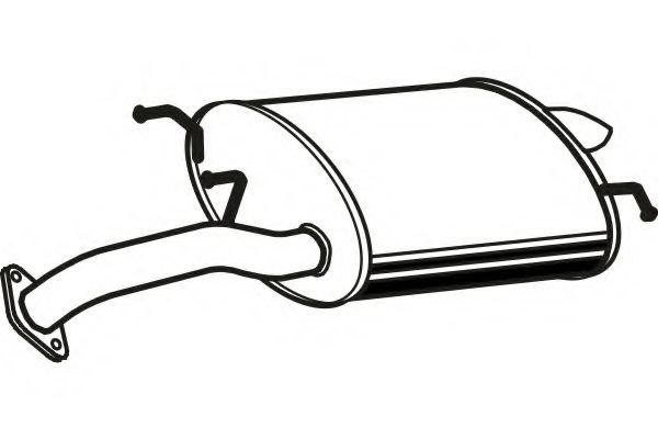 Глушитель выхлопных газов конечный FENNO 3156