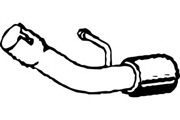 Труба выхлопного газа FENNO 3466