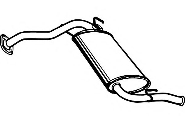 Глушитель выхлопных газов конечный FENNO 3508