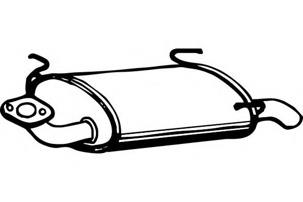 Глушитель выхлопных газов конечный FENNO P4211