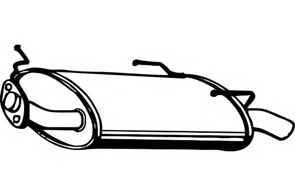 Глушитель выхлопных газов конечный FENNO 4214