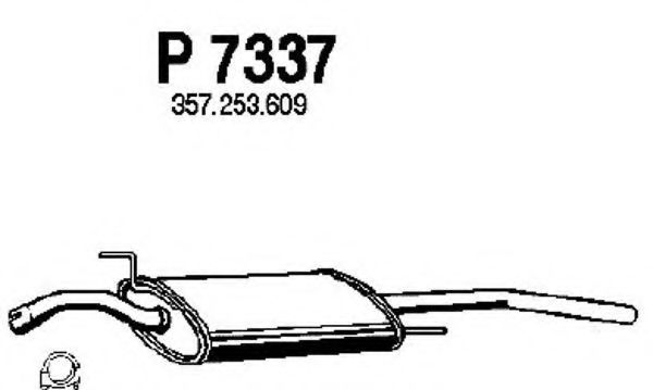 Глушитель выхлопных газов конечный FENNO P7337