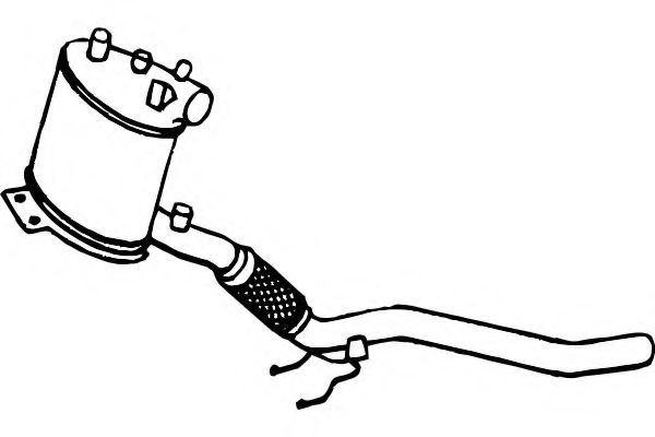 Сажевый / частичный фильтр, система выхлопа ОГ FENNO P9972DPF