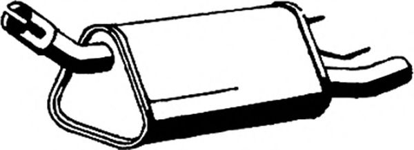 Глушитель выхлопных газов конечный ASMET 05127