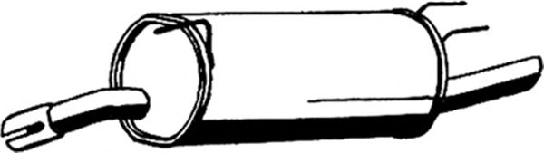 Глушитель выхлопных газов конечный ASMET 05.137