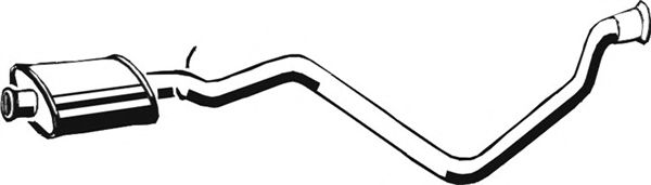 Средний глушитель выхлопных газов ASMET 08009