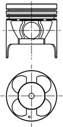 Поршень KOLBENSCHMIDT 40056600