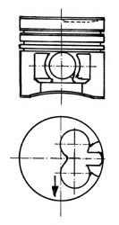 Поршень KOLBENSCHMIDT 93787620