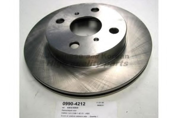 Тормозной диск ASHUKI 0990-4212