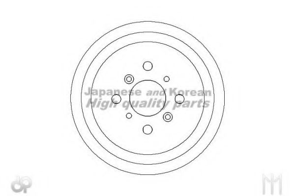 Тормозной барабан ASHUKI 1020-7008