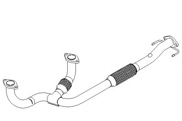 Труба выхлопного газа KLARIUS 301931