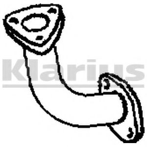 Труба выхлопного газа KLARIUS 301430