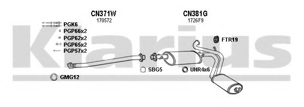 Система выпуска ОГ KLARIUS 630415U
