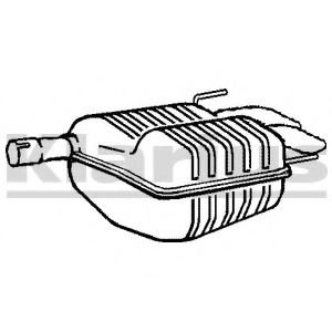 Глушитель выхлопных газов конечный KLARIUS 210892