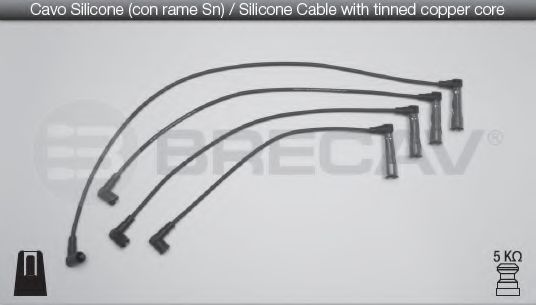 Комплект проводов зажигания BRECAV 01.530