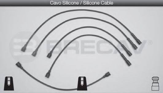 Комплект проводов зажигания BRECAV 06420