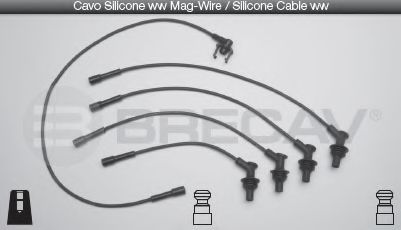 Комплект проводов зажигания BRECAV 11.527