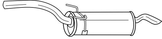 Глушитель выхлопных газов конечный SIGAM 12627