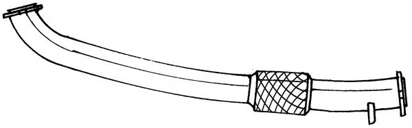 Труба выхлопного газа MTS 19760