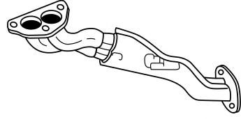 Труба выхлопного газа MTS 10123