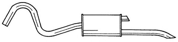 Глушитель выхлопных газов конечный SIGAM 46602
