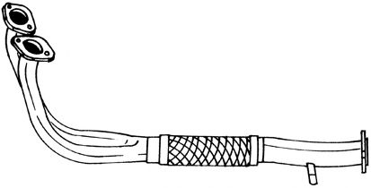 Труба выхлопного газа TESH 301072