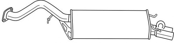 Глушитель выхлопных газов конечный SIGAM 65655
