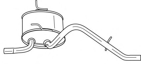 Глушитель выхлопных газов конечный SIGAM 73605