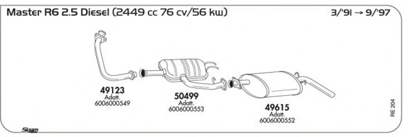 Система выпуска ОГ SIGAM RE204