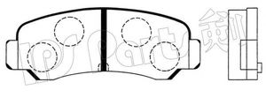 Комплект тормозных колодок, дисковый тормоз IPS Parts IBR-1207