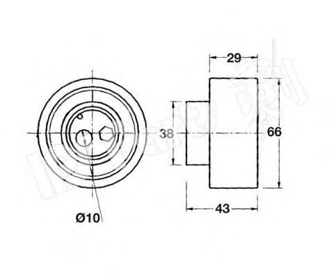 Устройство для натяжения ремня, ремень ГРМ IPS Parts ITB-6103