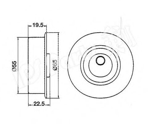 Устройство для натяжения ремня, ремень ГРМ IPS Parts ITB-6514