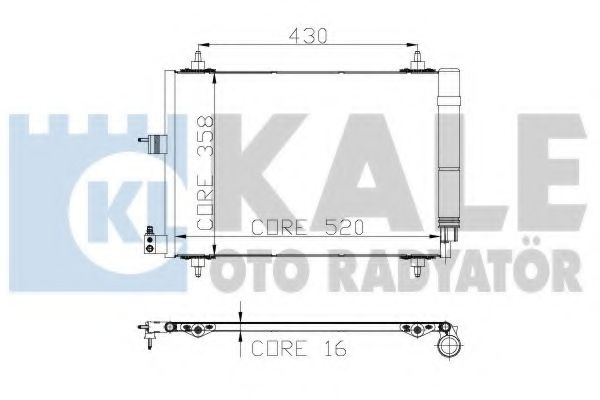 Конденсатор, кондиционер KALE OTO RADYATÖR 243000