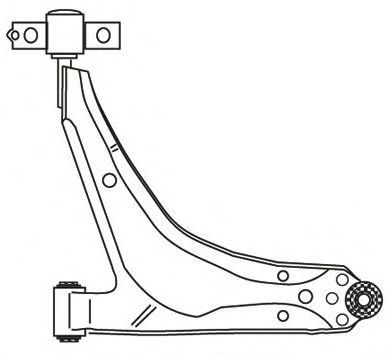 Рычаг независимой подвески колеса, подвеска колеса FRAP 2372