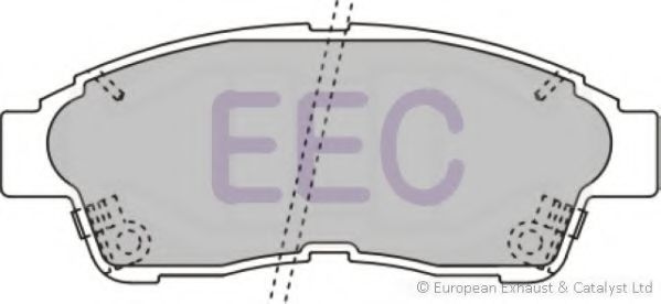 Комплект тормозных колодок, дисковый тормоз EEC BRP0792