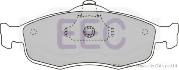 Комплект тормозных колодок, дисковый тормоз EEC BRP0801