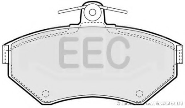 Комплект тормозных колодок, дисковый тормоз EEC BRP0973