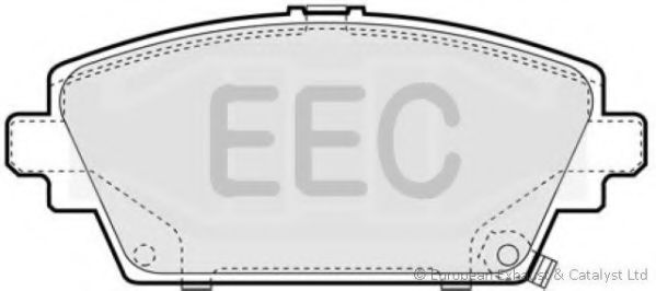 Комплект тормозных колодок, дисковый тормоз EEC BRP1043