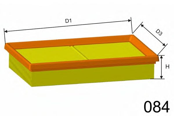 Воздушный фильтр MISFAT P384