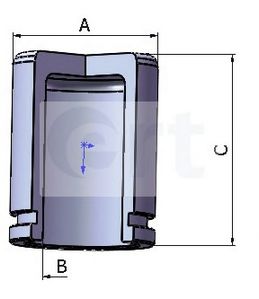 Поршень, корпус скобы тормоза ERT 150769-C