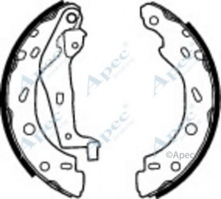 Тормозные колодки APEC braking SHU771