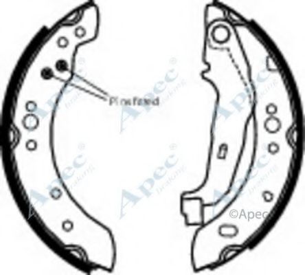 Тормозные колодки APEC braking SHU786