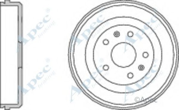 Тормозной барабан APEC braking DRM9914
