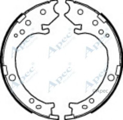 Тормозные колодки APEC braking SHU741