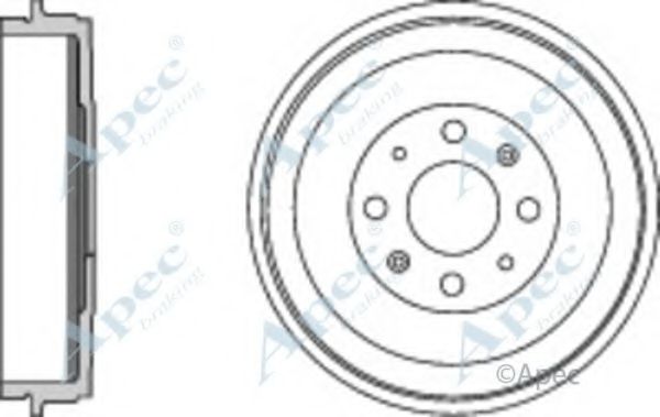 Тормозной барабан APEC braking DRM9941