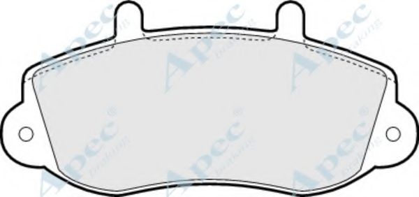 Комплект тормозных колодок, дисковый тормоз APEC braking PAD1042